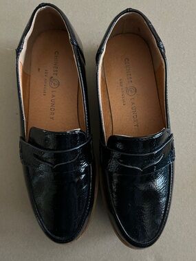 Chinese Laundry Men's Black Patent Penny Loafers
